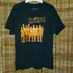 Haikyu Team of Karasuno Group Silhouette T-shirt L